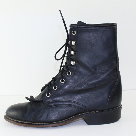 Laredo Kiltie Roper Western Boots (7.5 US) - Picture 4 of 11